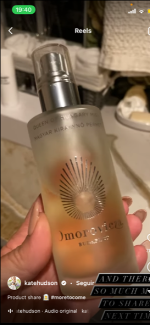 El tónico facial favorito de Kate Hudson es de Omorovicza