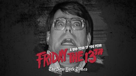 Artículo del New York Times por Stephen King. Un mal año si temes el viernes 13