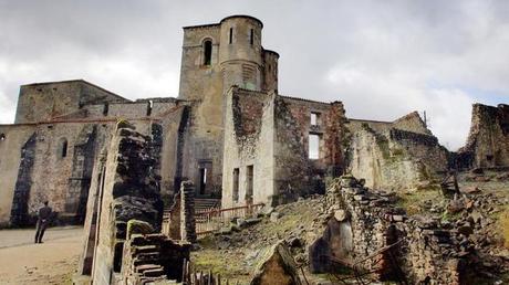 Oradour-sur-Glane, la masacre y destrucción, un pueblo en ruinas