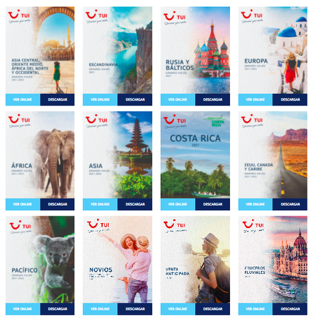 TUI refuerza su programación para 2021-2022 publicando nuevos catálogos de grandes viajes y monográficos