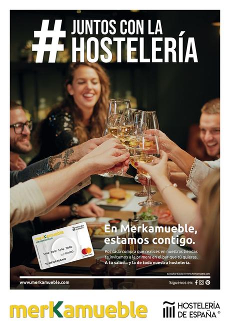 Campaña solidaria de Merkamueble en apoyo al sector hostelero en colaboración con la Patronal Nacional