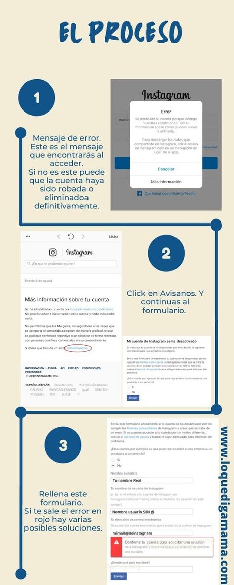 Instagram inhabilitado mi cuenta ¿Qué hago? - Información actualizada a 2020