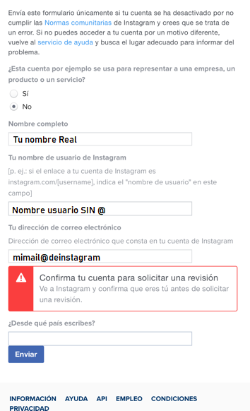 Instagram inhabilitado mi cuenta ¿Qué hago? - Información actualizada a 2020
