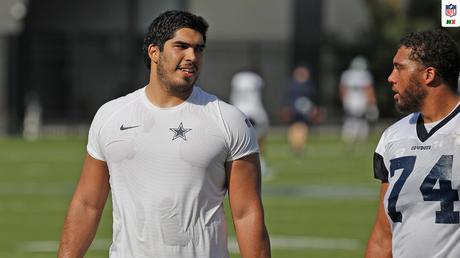 Isaac Alarcón en el Training Camp de los Dallas Cowboys. Foto vía: @nflmx en Twitter