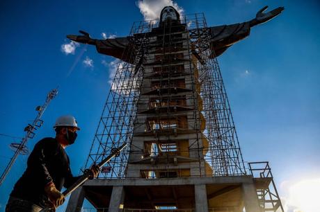 Construyen en Brasil una nueva estatua gigante de Cristo, más alta que la de Río