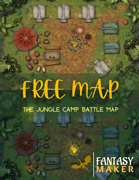 The Jungle Camp Battle Map, de fantasymaker