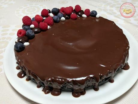 TARTA DE QUESO VEGANO Y CHOCOLATE