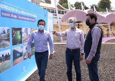 SUPERVISAN LA UNIDAD DEPORTIVA DE OZUMBA PARA QUE MEXIQUENSES PRACTIQUEN DEPORTE Y FAMILIAS CONVIVAN