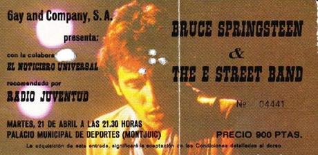 Primer concierto de Bruce Springsteen en España: Barcelona 1981