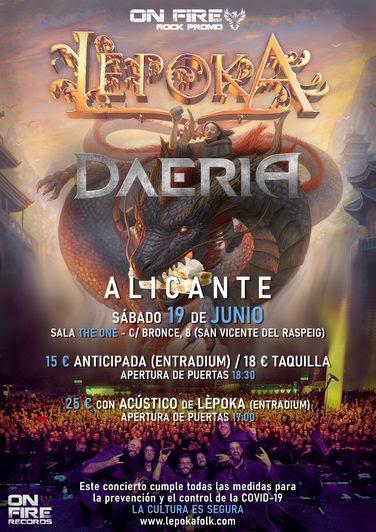 Conciertos 2021 ON FIRE: MorphiuM, Lèpoka, Débler, Daeria…
