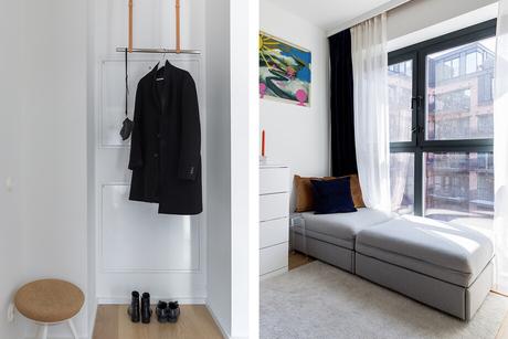 delikatissen white decor tiny apartment decor techos altos scandinavian decor nordic style iluminación nórdica grandes ventanales estilo nórdico decoración luminosa decoración escandinava bright decor big windows scandinavia  