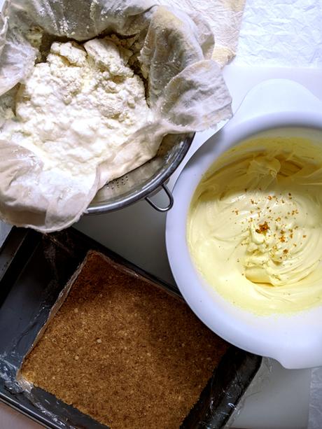 ingredientes alternativos para el cheesecake de Shtisel