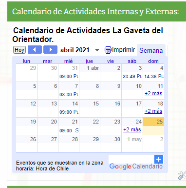Hoy compartimos el Calendario de Actividades Internas y Externas de nuestro blog. Hoy compartimos el Calendario de Actividades Internas y Externas de nuestro blog.