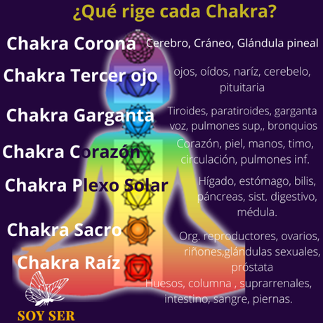 Qué rige cada uno de tus chakras