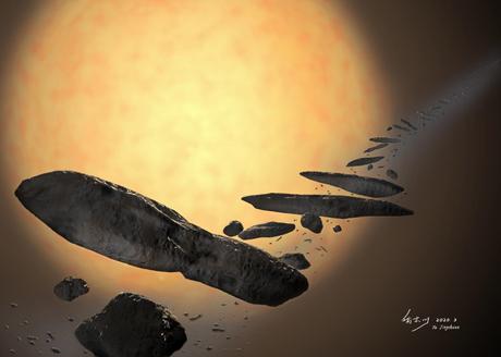 ‘Oumuamua podría ser el fragmento de un exo-Plutón