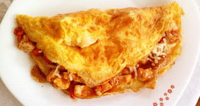 TORTILLA FRANCESA CON POLLO TORTILLA FRANCESA CON POLLO