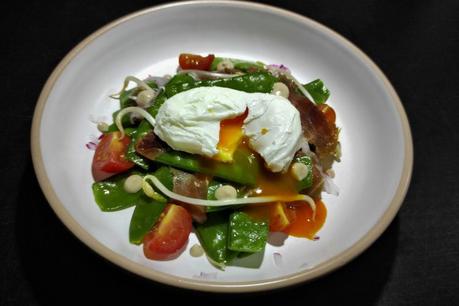 Ensalada de tirabeques y jamón Ensalada de tirabeques y jamón