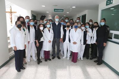 REALIZAN SUPERVISIÓN DEL CENTRO DE SALUD DE ZINACANTEPEC