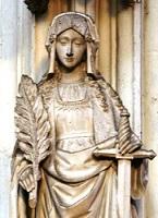 Devota del Sacramento, la Madre de Dios y la Pasión de Cristo.