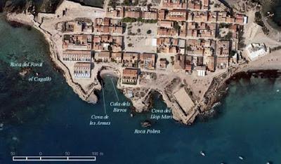 Aspectos geográficos del entorno físico: morfología de la costa de Nueva Tabarca