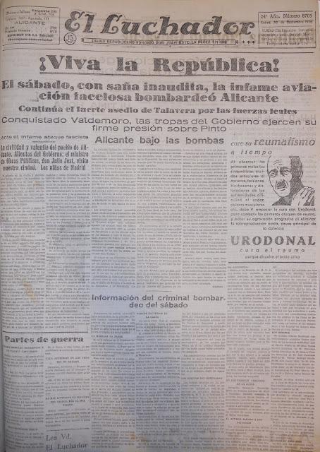 De bombas y bombardeosen aguas tabarquinas