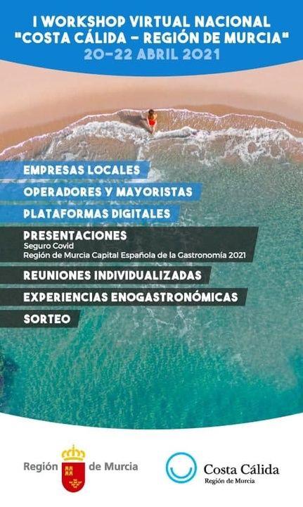 El I Workshop Virtual ‘Costa Cálida-Región de Murcia’ concluye con 500 citas de negocio