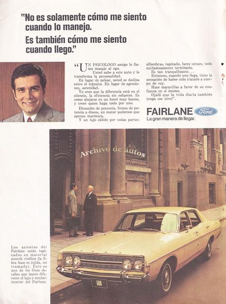 Ford Fairlane 500 comercializado en el año 1972 en Argentina