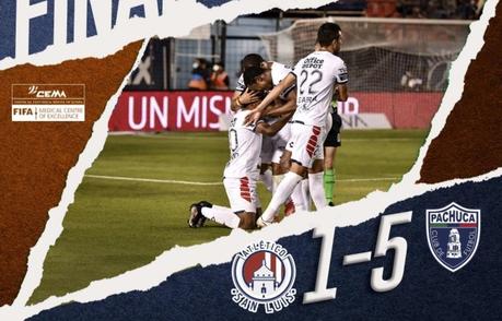 Masacran al Atlético San Luis 5 a 1