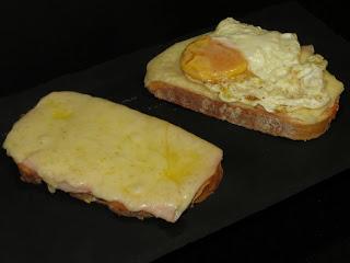 TOSTA DE JAMÓN, QUESO Y HUEVO