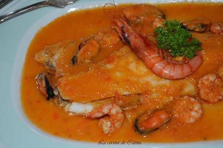 Lubina a la marinera Lubina a la marinera