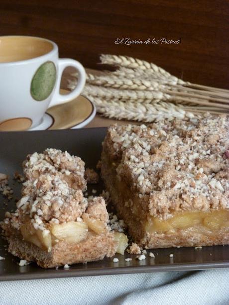 Tarta de manzana crumble