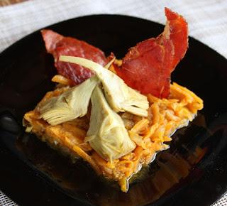 Alcachofas con jamón serrano
