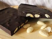 Chocolate negro almendras azúcares añadidos casero