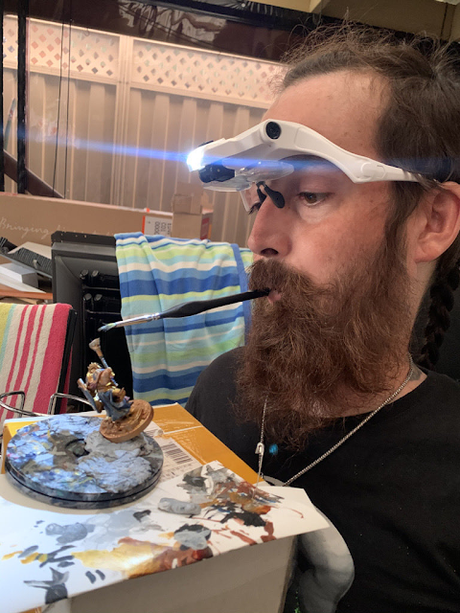 Pintor con la boca: Lord Paddy