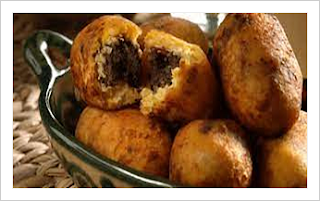 Tortitas de plátano rellenas