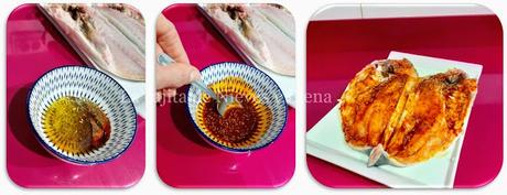 Dorada salvaje con tomates asados al estilo árabe