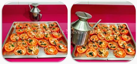 Dorada salvaje con tomates asados al estilo árabe