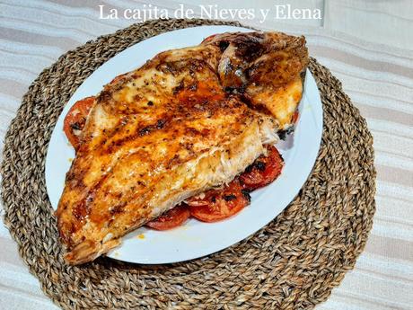 Dorada salvaje con tomates asados al estilo árabe