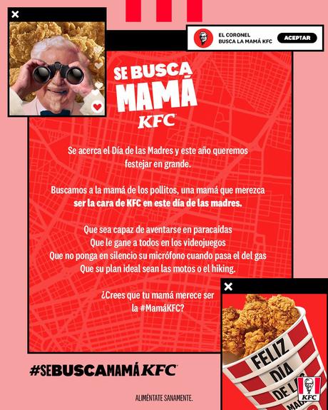 KFC busca una nueva cara para este Día de Las Madres