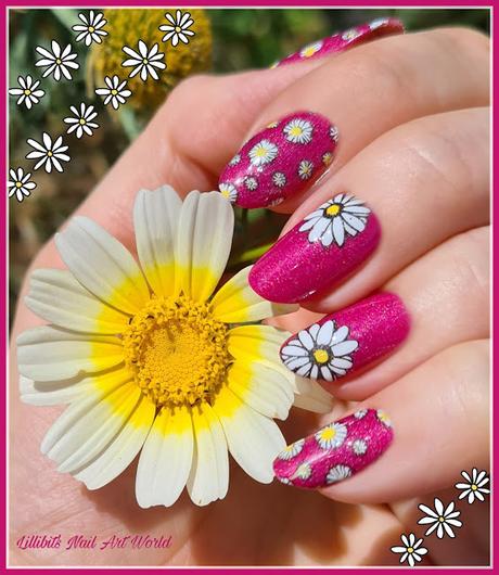 Reto Las locas del nail art abril 2021: Flores y fucsia
