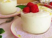 Postre queso mascarpone crema limón menta