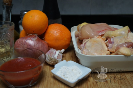 Pollo a la naranja