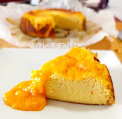 TARTA DE QUESO DE NARANJA Y MANDARINA