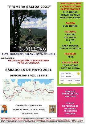 1ª   RUTA 2021 - MUROS DEL NALÓN A SOTO DE LUIÑA (por el camino Santiago)