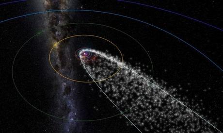Hoy la Tierra está en el punto máximo de la corriente de escombros del cometa Halley, conocida como la lluvia de meteoros de las Eta Acuáridas