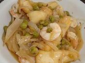 Chocos(sepia) encebollados gambas