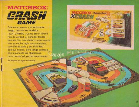 Crash Game de Matchbox del año 1970 Crash Game de Matchbox del año 1970