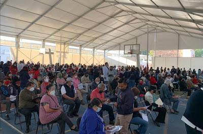 EN TEXCOCO SE CUMPLIÓ LA META, PARA INMUNIZAR A MÁS DE 28 MIL ADULTOS MAYORES CONTRA EL COVID-19