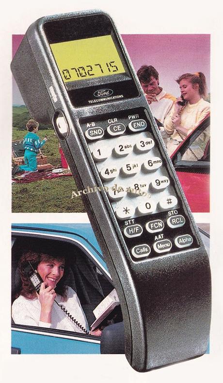 Los teléfonos celulares de la marca Ford del año 1988 Los teléfonos celulares de la marca Ford del año 1988