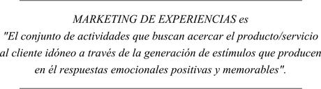 Generación de experiencias ¡WOW! en los clientes.